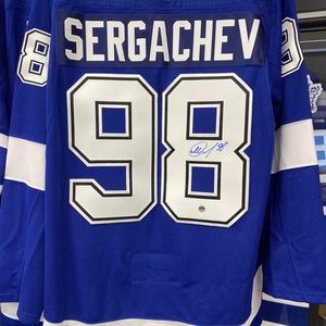 Tampa Bay Lightning SERGACHEV Autographed Jersey